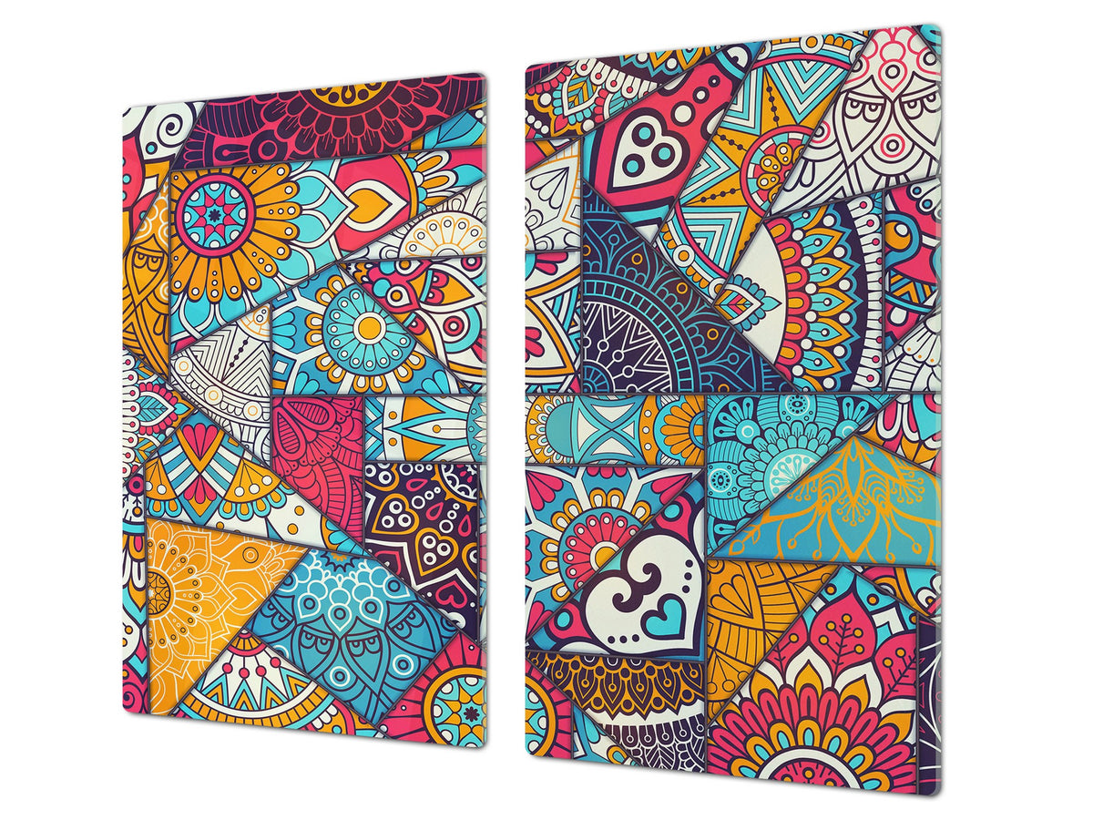 Glass stove top 60D21: Colorful mosaic 3