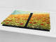 Glass Cutting Board and Worktop Saver D06 Flowers Series: Poppies 4