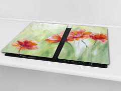 Induction Cooktop cover 60D06A: Poppies 2