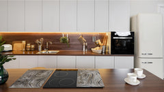 TEMPERED GLASS CHOPPING BOARD – Glass Cutting Board and Worktop Saver D26 Textures and tiles 2 Series: Growth rings 1