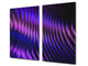 UNIQUE Tempered GLASS Kitchen Board – Scratch Resistant Glass Cutting Board – Glass Countertop MEASURES: SINGLE: 60 x 52 cm (23,62” x 20,47”); DOUBLE: 30 x 52 cm (11,81” x 20,47”); D29 Colourful Variety Series: Purple fabric 1