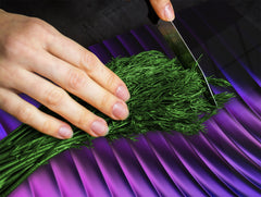 UNIQUE Tempered GLASS Kitchen Board – Scratch Resistant Glass Cutting Board – Glass Countertop MEASURES: SINGLE: 60 x 52 cm (23,62” x 20,47”); DOUBLE: 30 x 52 cm (11,81” x 20,47”); D29 Colourful Variety Series: Purple fabric 1