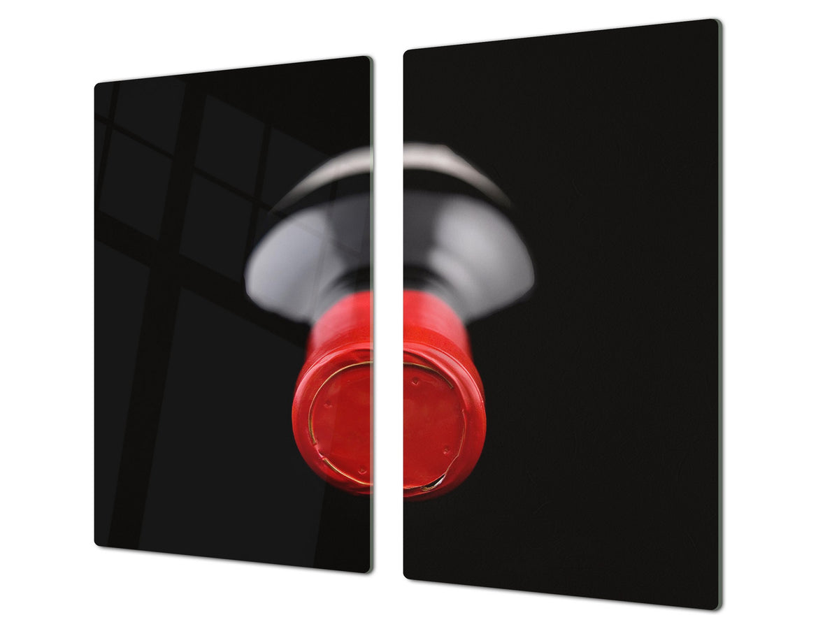 Induction Cooktop Cover 60D04: A bottle of wine 1