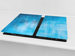 Tempered GLASS Kitchen Board – Impact & Scratch Resistant D10B Textures Series B: Texture 15