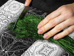 Glass Kitchen Board 60D20: Black & White texture 2