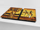 Glass Cutting Board 60D15: Egyptian figures