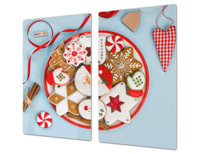 CUTTING BOARD and Cooktop Cover ;D20 Christmas Series: Christmas cookies