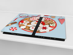 CUTTING BOARD and Cooktop Cover ;D20 Christmas Series: Christmas cookies