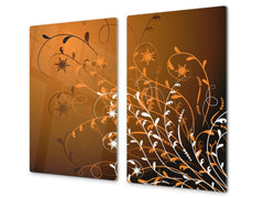 Tempered GLASS Cutting Board D01 Abstract Series: Abstract Art 4