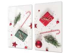 CUTTING BOARD and Cooktop Cover ;D20 Christmas Series: Staff of St. Nicholas