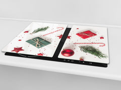 CUTTING BOARD and Cooktop Cover ;D20 Christmas Series: Staff of St. Nicholas