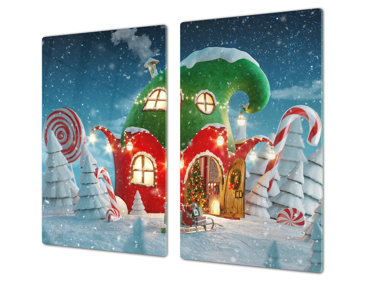 CUTTING BOARD and Cooktop Cover ;D20 Christmas Series: The house of the goblin