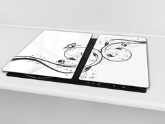 Glass Pastry Board 60D18: Butterfly