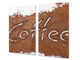 Tagliere in VETRO temperato – Proteggi-piano di lavoro e spianatoia; D05 Serie Caffè Caffè 141