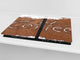 KITCHEN BOARD & Induction Cooktop Cover D05 Coffee Series: Coffee 141