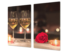 Induktionskochfeldabdeckung 60D04: Champagner für zwei