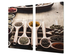 Induction Cooktop Cover Kitchen Board 60D03B: Mosaic with spices 8