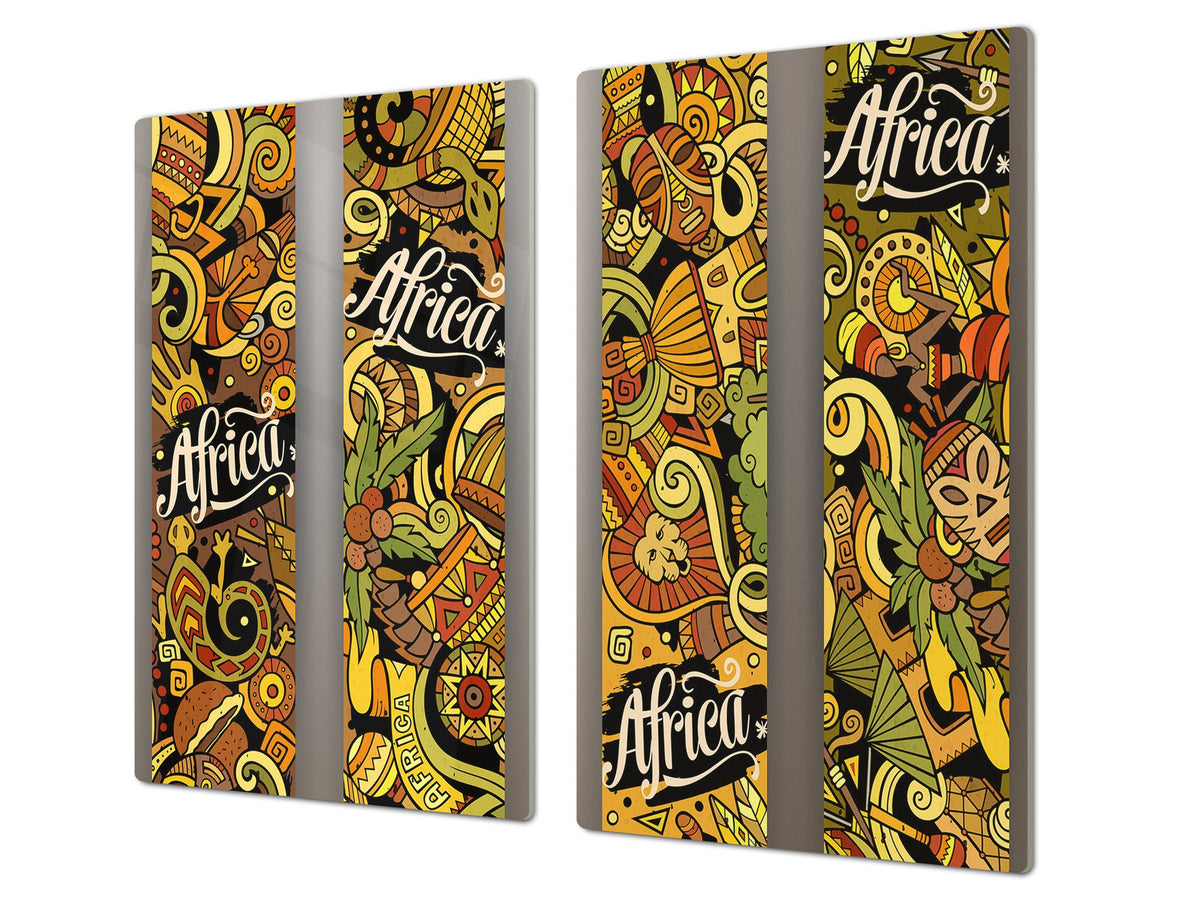 Glass Cutting Board 60D15: Africa 2