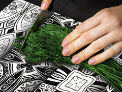 Glass stove top 60D21: Black & White Pattern