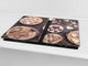 TEMPERED GLASS CHOPPING BOARD 60D13: Cookies hearts