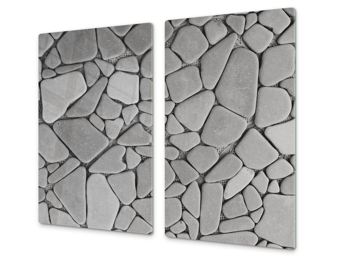 Tempered GLASS Kitchen Board – Impact & Scratch Resistant D10A Textures Series A: Stone 23