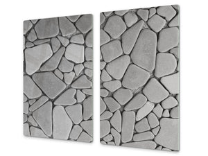 Tempered GLASS Kitchen Board – Impact & Scratch Resistant D10A Textures Series A: Stone 23