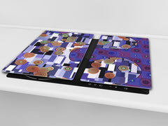 Induktionskochfeldabdeckung 60D14: Farbige Kreise