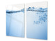CUTTING BOARD and Cooktop Cover - Impact & Shatter Resistant Glass D02 Water Series: Water 4