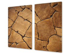 Tempered GLASS Kitchen Board – Impact & Scratch Resistant D10A Textures Series A: Wood 26