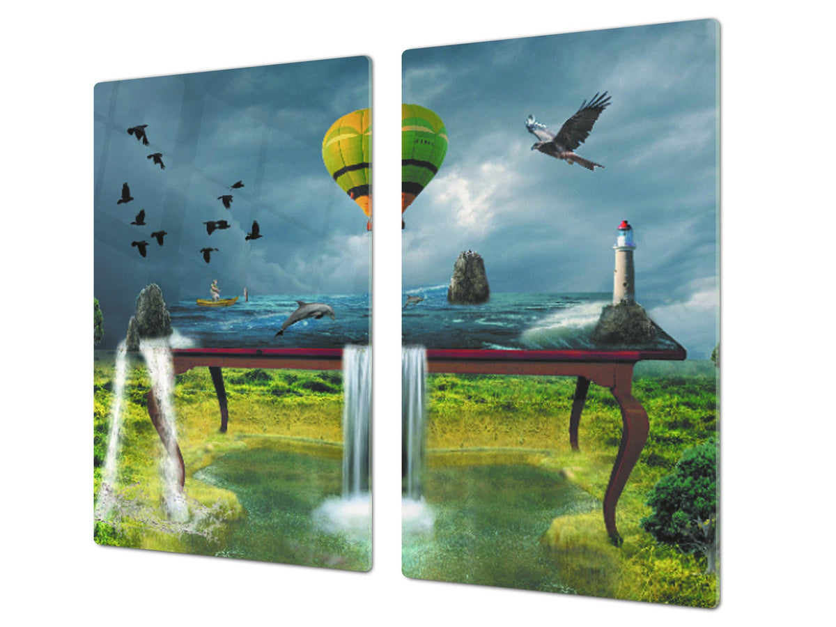 Glass Pastry Board 60D18: World