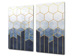 TEMPERED GLASS CHOPPING BOARD – Glass Cutting Board and Worktop Saver D26 Textures and tiles 2 Series: Geometric abstraction