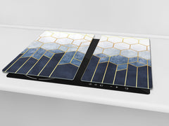 TEMPERED GLASS CHOPPING BOARD – Glass Cutting Board and Worktop Saver D26 Textures and tiles 2 Series: Geometric abstraction