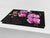 Schneidbrett aus Hartglas und schützende Arbeitsoberfläche D06 Flowers Series: Orchid 5