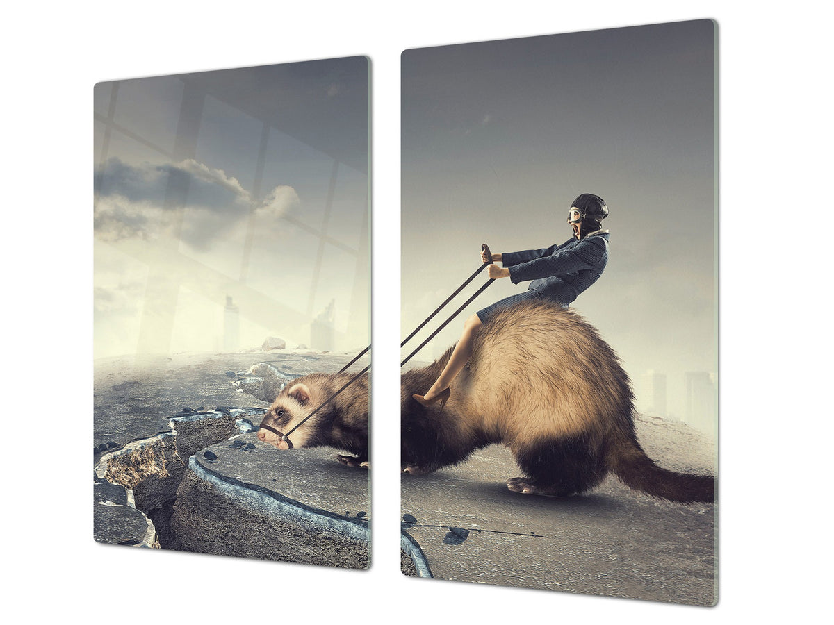 Glass Pastry Board 60D18: Stop over the precipice 1