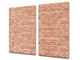 KITCHEN BOARD & Induction Cooktop Cover – Glass Pastry Board D25 Textures and tiles 1 Series: Vintage red brick texture