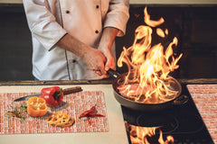KITCHEN BOARD & Induction Cooktop Cover – Glass Pastry Board D25 Textures and tiles 1 Series: Vintage red brick texture