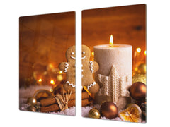 CUTTING BOARD and Cooktop Cover ;D20 Christmas Series: Gingerbread Decoration