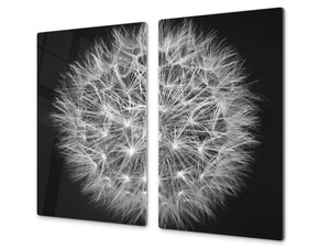 Glass Cutting Board and Worktop Saver D06 Flowers Series: Dandelion 4