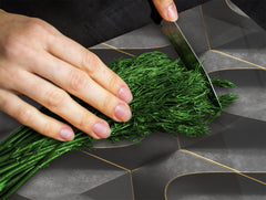 TEMPERED GLASS CHOPPING BOARD – Glass Cutting Board and Worktop Saver – Worktop protector; MEASURES: SINGLE: 60 x 52 cm (23,62” x 20,47”); DOUBLE: 30 x 52 cm (11,81” x 20,47”); D30 Decorative Surfaces Series: Black waves