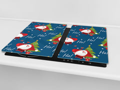 CUTTING BOARD and Cooktop Cover ;D20 Christmas Series: Ho Ho Ho