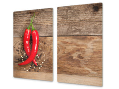 KITCHEN BOARD & Induction Cooktop Cover  D07 Fruits and vegetables: Pepper 34