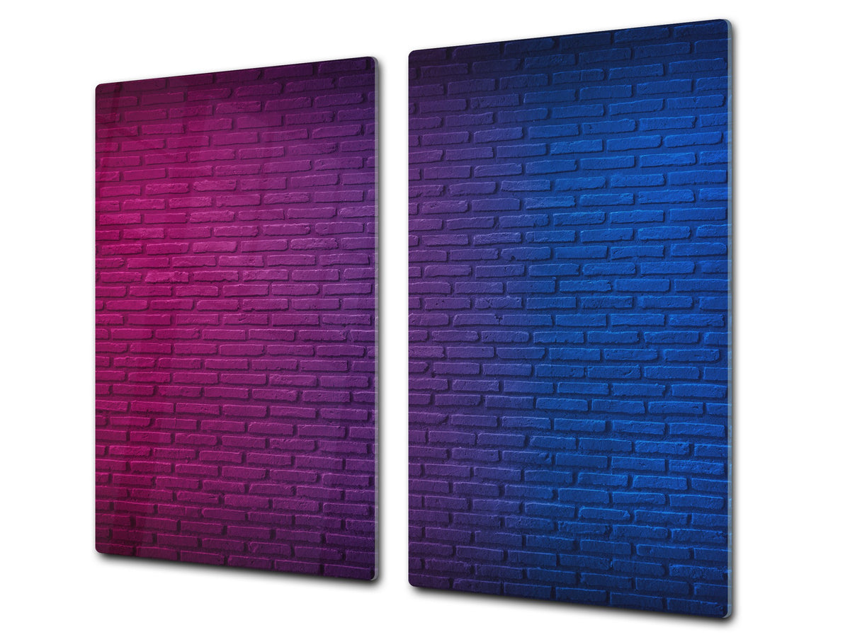 KITCHEN BOARD & Induction Cooktop Cover – Glass Pastry Board D25 Textures and tiles 1 Series: Club brick wall