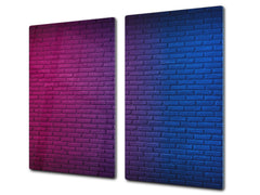 KITCHEN BOARD & Induction Cooktop Cover – Glass Pastry Board D25 Textures and tiles 1 Series: Club brick wall