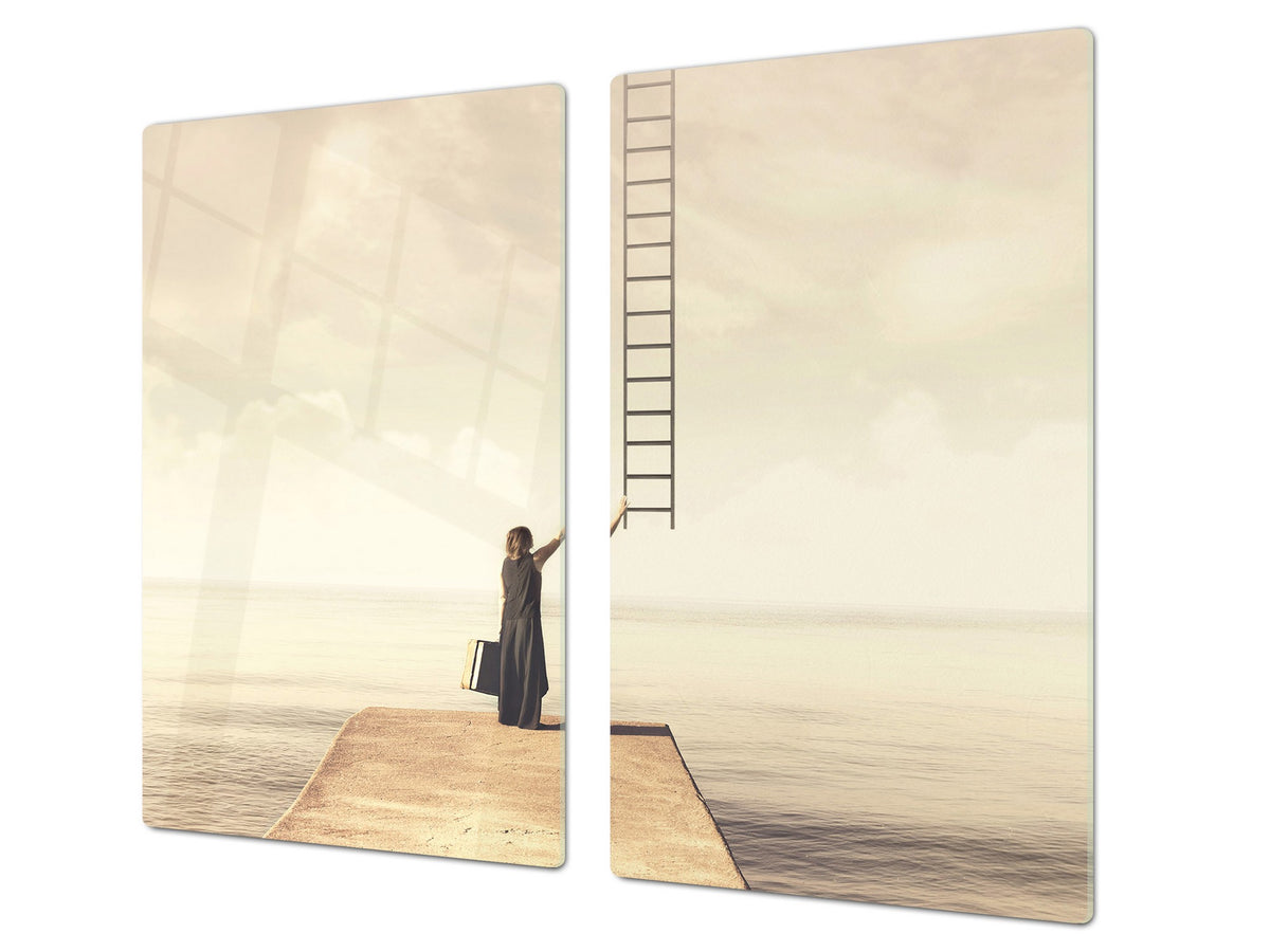 Glass stove top 60D19: Ladder