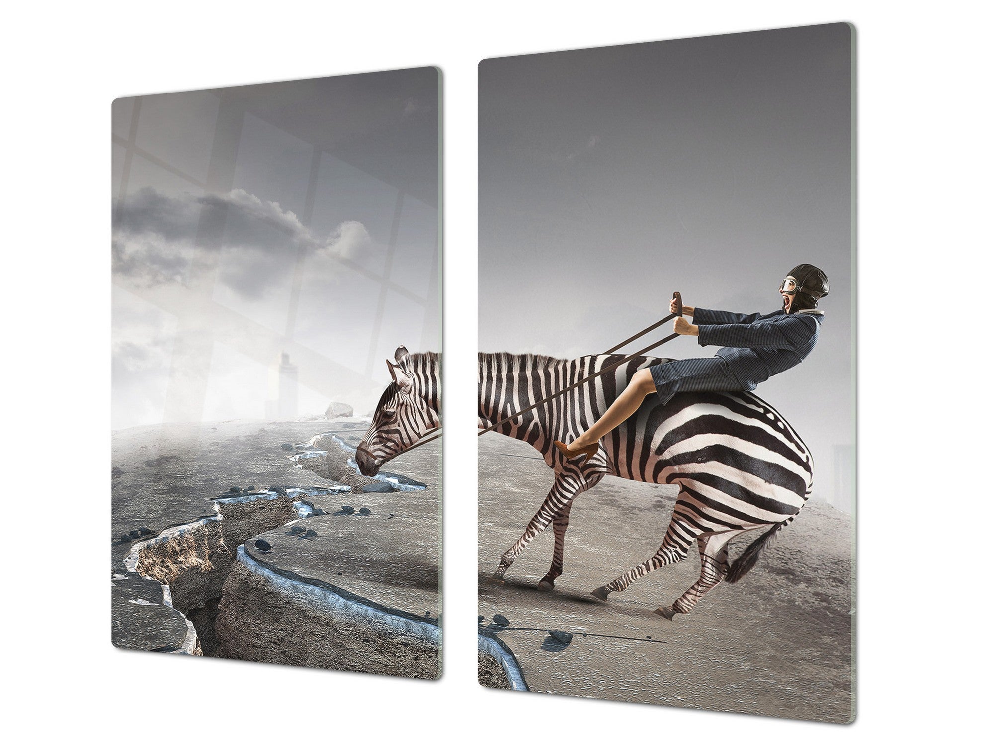 Glass Pastry Board 60D18: Stop over the precipice 2