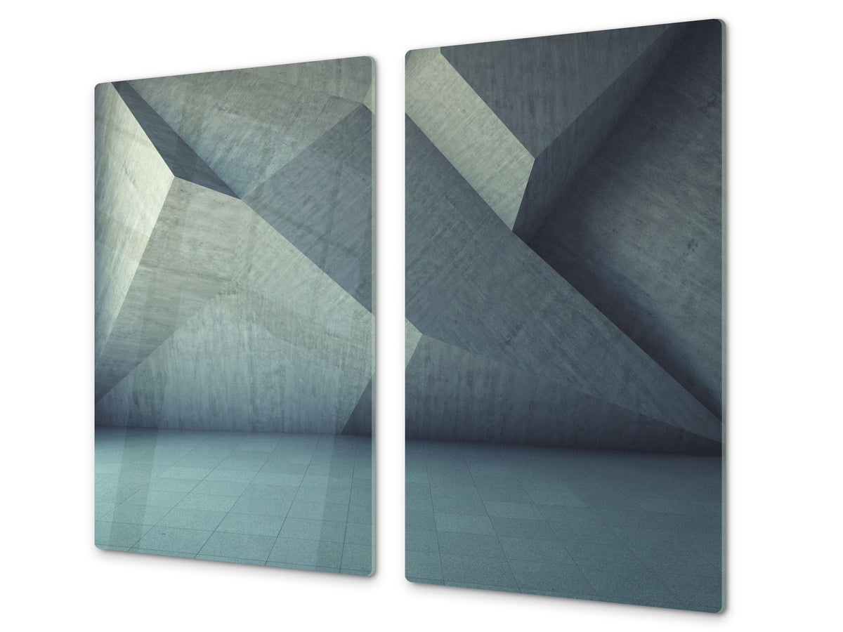 Tempered GLASS Kitchen Board D09 Other: Texture 55