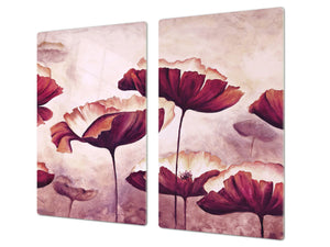 Induction Cooktop cover 60D06A: Poppies 3