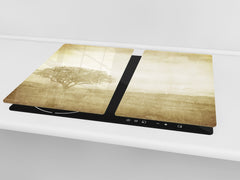 Tempered GLASS Kitchen Board D09 Other: Tree 5