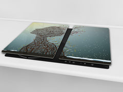 Glass stove top 60D19: Tree face