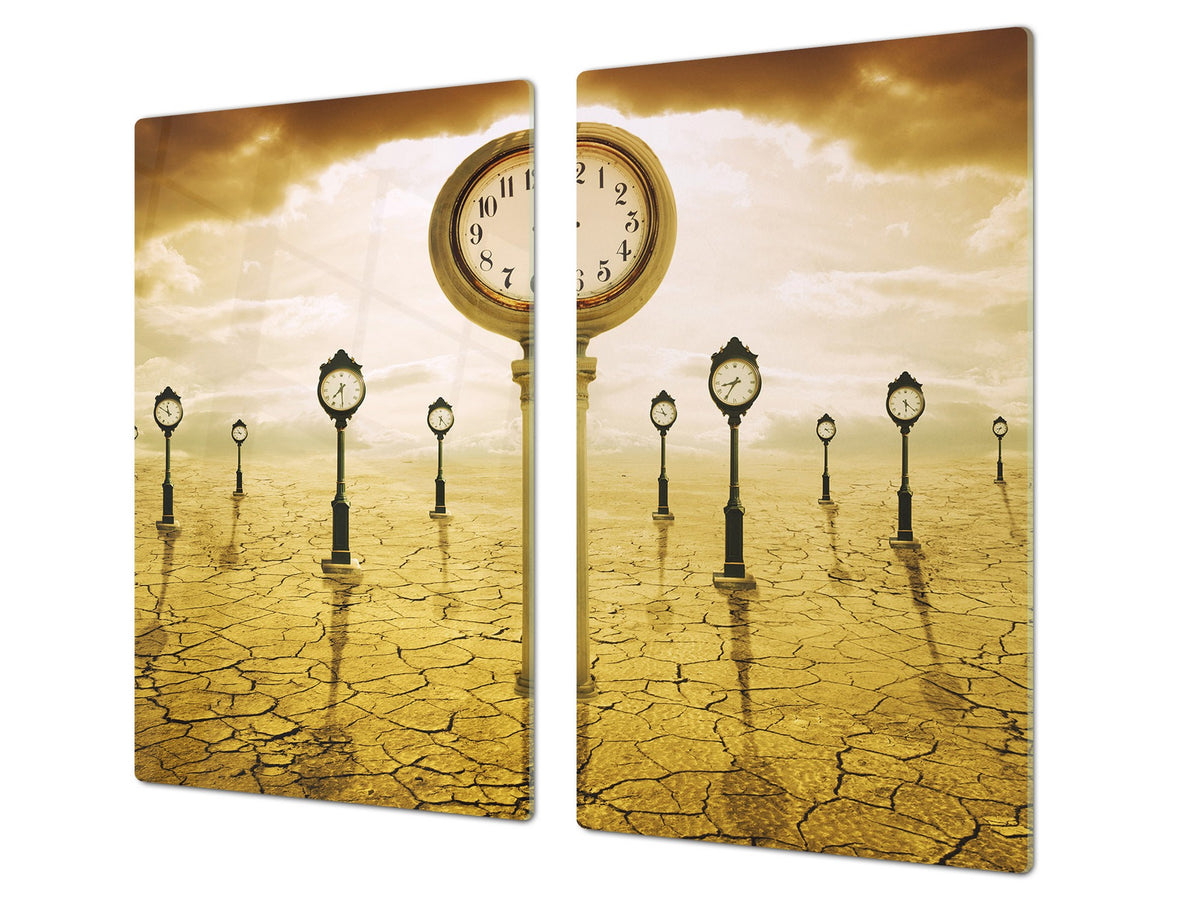 Glass stove top 60D19: Clocks